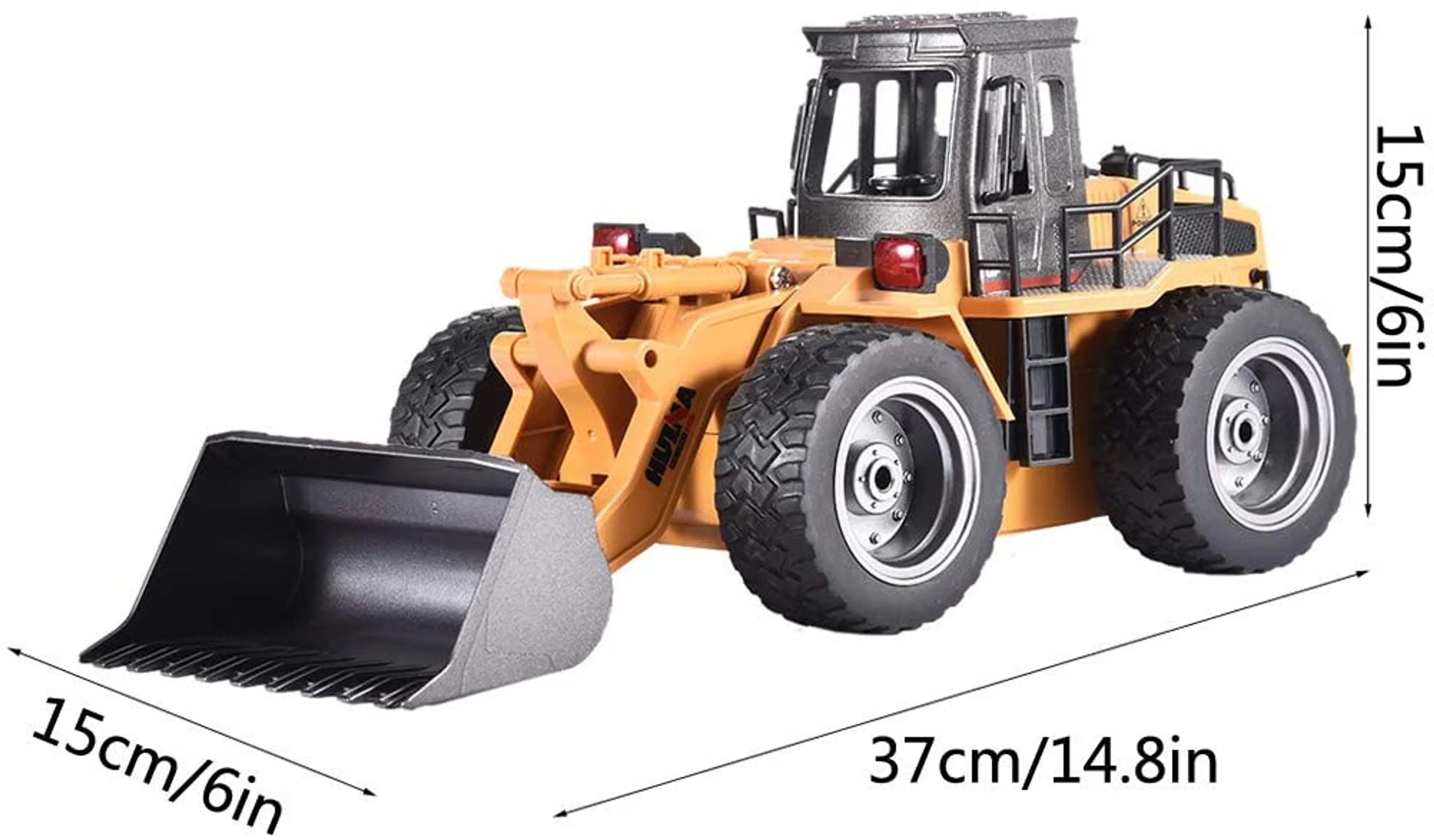 Bulldozer RC Die-Cast Model 9CH Radio Control Toy (1:18 Scale)