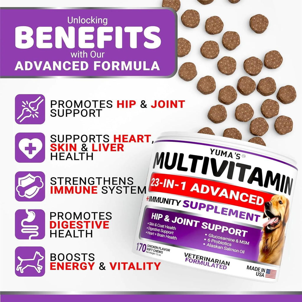 2 Pack Multivitamin Treats for Dogs Made in USA