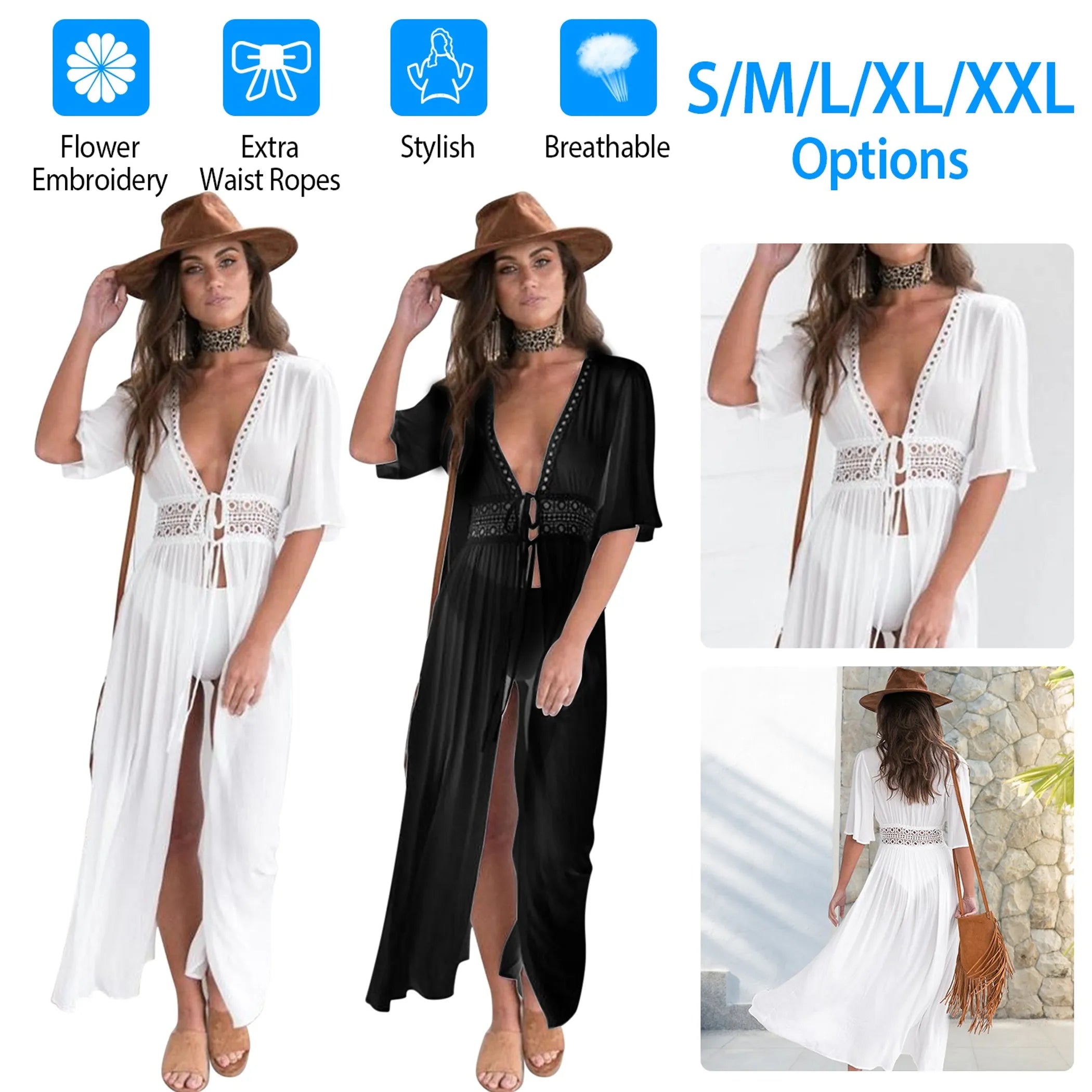 Women Lace Bathing Suit Long Sexy Bikini Swimwear Summer Cover
