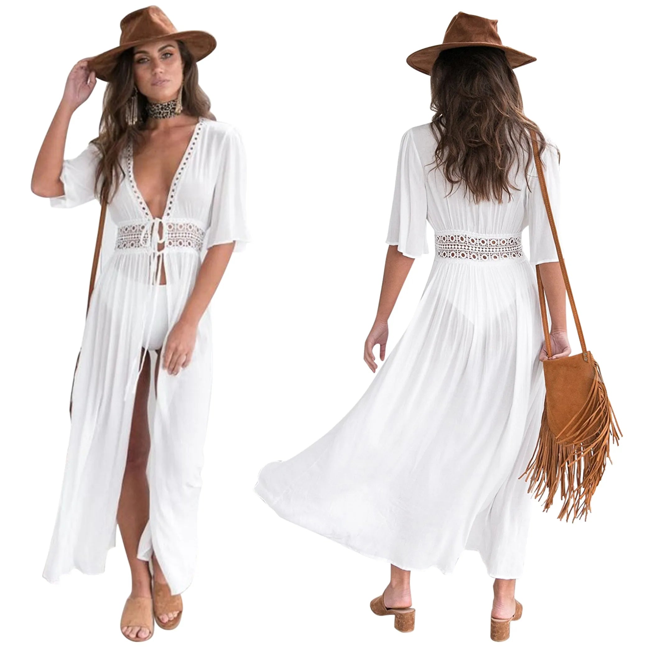 Women Lace Bathing Suit Long Sexy Bikini Swimwear Summer Cover
